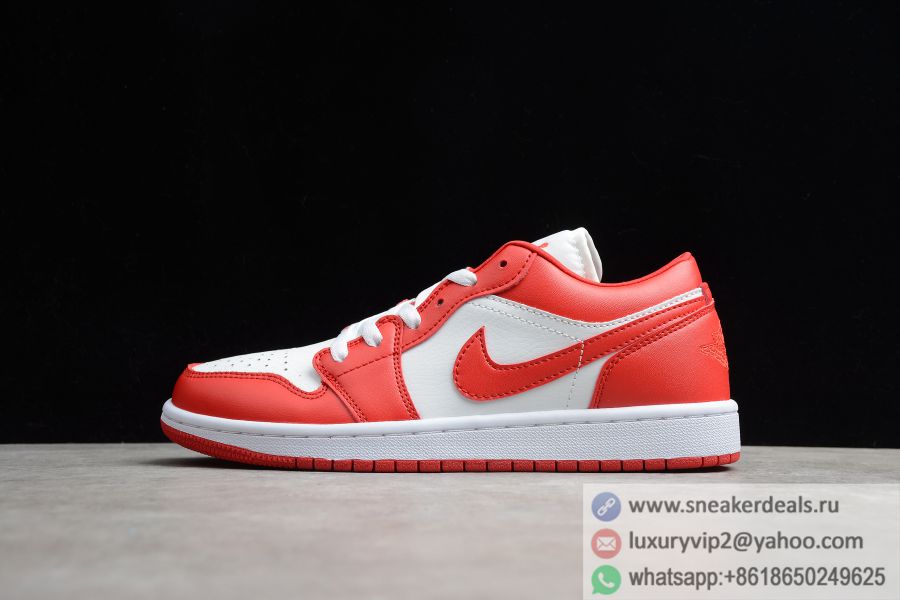 Air Jordan 1 Low Gym Red White (GS) 553560-611 Unisex Basketball Shoes